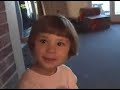 3 year old Casssie is going to kick the monsters ASS!! (ask)