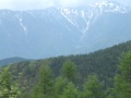 櫛形山からの景色は南アルプス