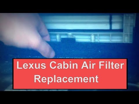 2006-2011 Lexus IS250 Cabin Air Filter replacement, Important instructions!!!!