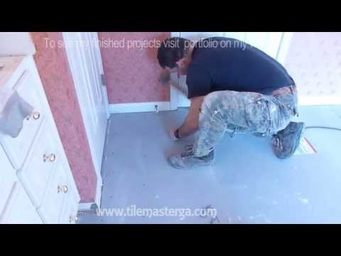 Backer - Backer board installation - when tiling bathroom floor.