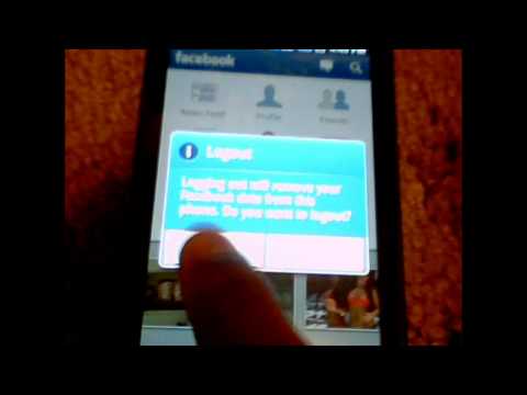 how to logout of facebook on galaxy s