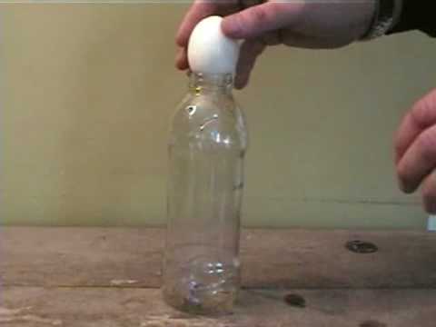 how to fit egg in a bottle