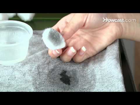 how to get rid ink stains on clothes
