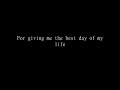 Dido - Thank you Lyrics