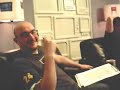 you've seen the abi titmuss and paris hilton tapes, now see tv's iain lee in this private home movie. filmed by iain himself during a commercial break in the tv show flipside. we hear iain using language such as 'sod'. watch as he zooms in to the face of the guardian's michael holden. listen in as he has a conversation about big brother's stuart with heat magazine's boyd hilton. also features gamer tv's sam delany.