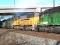 BNSF stack train accelerating