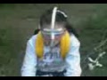 my mate sellotaped up!