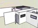 Sketchup 3D model of bldg. adaptations bakeryschool