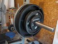 375 lbs x 1 rep (at 205 lbs)