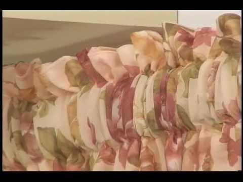 drapeado - Programa Nuestra Casa con Sonia Franco. Elaboracion de Drapeado entubado. Dat Televisión. Venezuela.