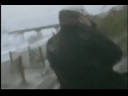 Tropical Storm Fay at Jacksonville Beach Pier Florida