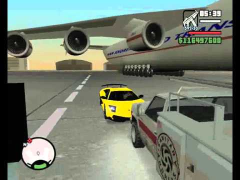 how to control plane in gta san andreas