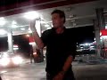 Coach Mike dancing in gas station