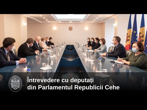 Președintele Maia Sandu a discutat cu un grup de Senatori din Republica Cehă