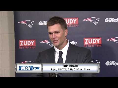 Video: Tom Brady Patriots vs. Titans Week 10 postgame press conference