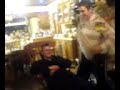 Halliday Hits Moles with cushion