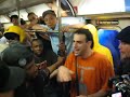Hip Hop party on the NYC subway Hip Hop party on the NYC subway