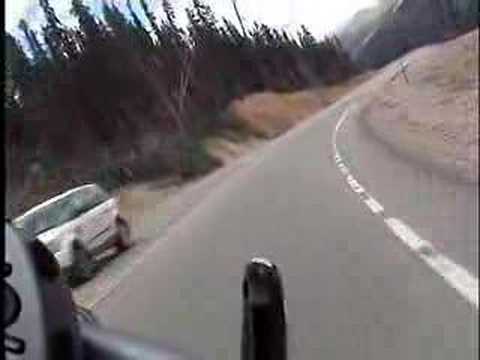 BMW K1200LT riding over  Berthoud Pass Colorado 2007