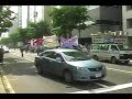 平成２０年７月５日、札幌で行われた「チャレンジ・ザ・G8サミット」の１万人ピースウオークにおける警察のデモ警備記録。