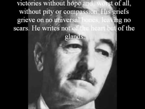 william faulkner nobel prize acceptance speech analysis