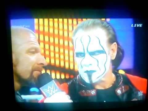 Wwe fastlane sting & Hhh face to face