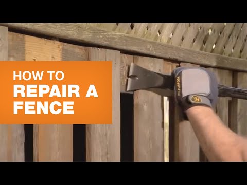 how to repair fence