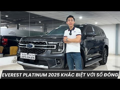 CẬN CẢNH MÀU XÁM TRÊN FORD EVEREST PLATINUM 2025 KHÁC BIỆT VỚI SỐ ĐÔNG