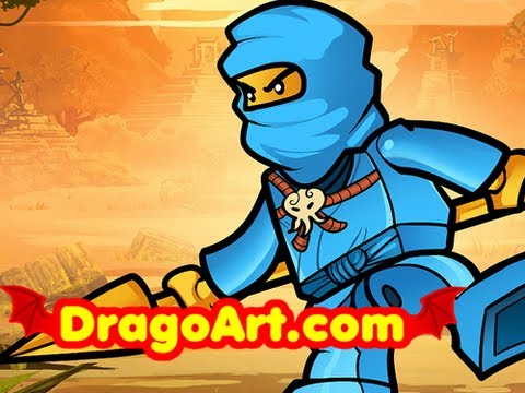 Blue Ninja Go - Hey everyone, Dawn here with another drawing tutorial. Here's another request by a few members on YouTube and on DragoArt. Lots of folks are huge fans of Leg...