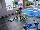 Zena rides her bike