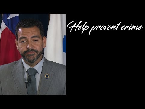 Help prevent Crime - Mayor Segarra's Public Safety Message video