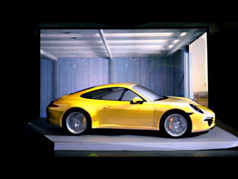 mapping - Car mapping projection on the new Porsche 911 Carrera 4S by DrawLight, for
