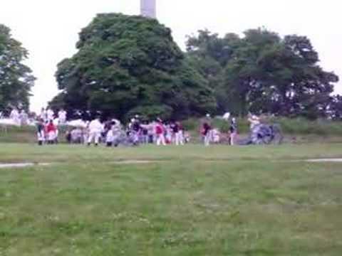 Cannon demo at Fort Meigs
