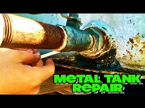 how to repair rv holding tank leak