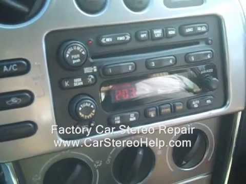 Pontiac Vibe Car Stereo Removal and Repair 2003-2008