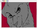 Snow leopard character speed paint in MS paint