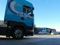 R580 Scania driving onto off Auckland depot load pad R580 Scania driving onto off Auckland depot load pad