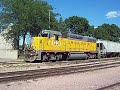 UP yard power in downtown Winona, MN