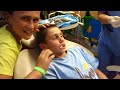 Brady Smith extracting his own baby eye tooth.