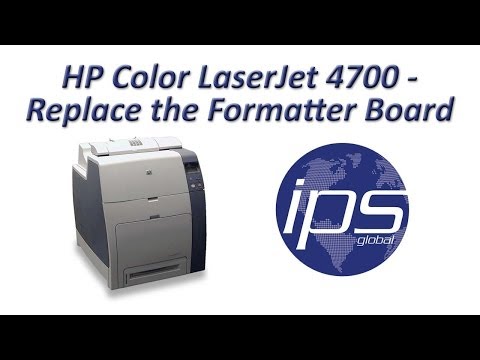 how to replace fuser kit on hp 4700