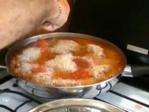 ChefRemyM - Paella should be started 3 hours before serving. This is the stovetop version. The oven version is easier to make and can be seen in another Chef Remy video ...