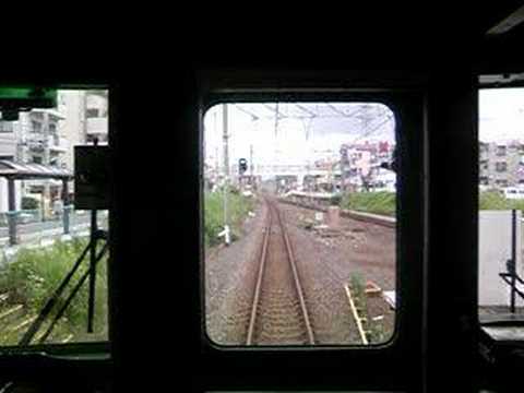 前面展望シーン・東武東上線8000系