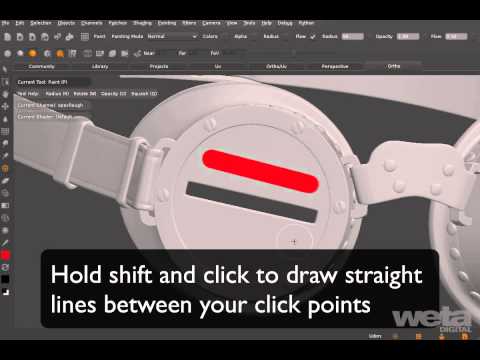 how to draw straight lines in zbrush