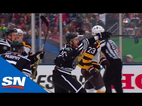 Perlini's one-timer brings Notre Dame fans to their feet