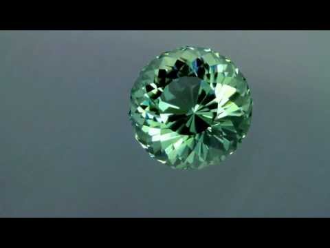 Prasiolite 23.75 Portuguese Round Brilliant with Finest Color 