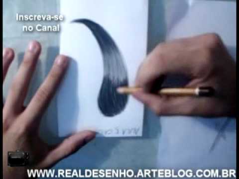 5°Aula de Desenho Realista :Como desenhar cabelos