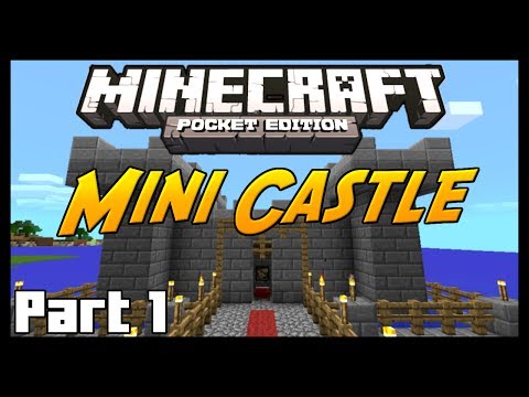 how to make a castle in minecraft p e