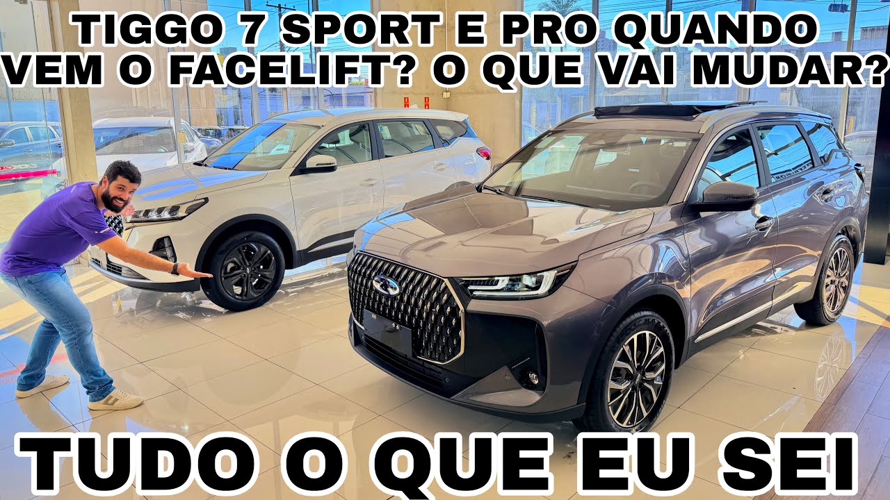QUANDO A CAOA VAI TRAZER O FACELIFT DO TIGGO 7 SPORT E PRO?CONFIRA!!