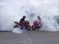 cbr 954 rr burn tire moto