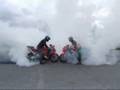 cbr 954 rr burn tire moto