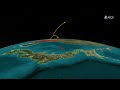 North Korean missile launch animation